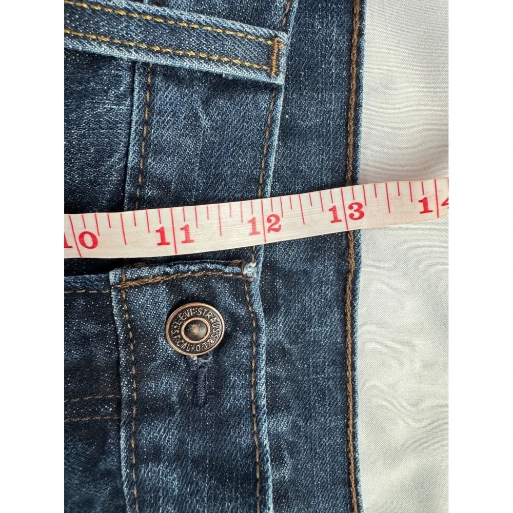Levis 527 Slim Bootcut Jeans Mens 36x32 Dark Wash Indigo Blue Denim  western